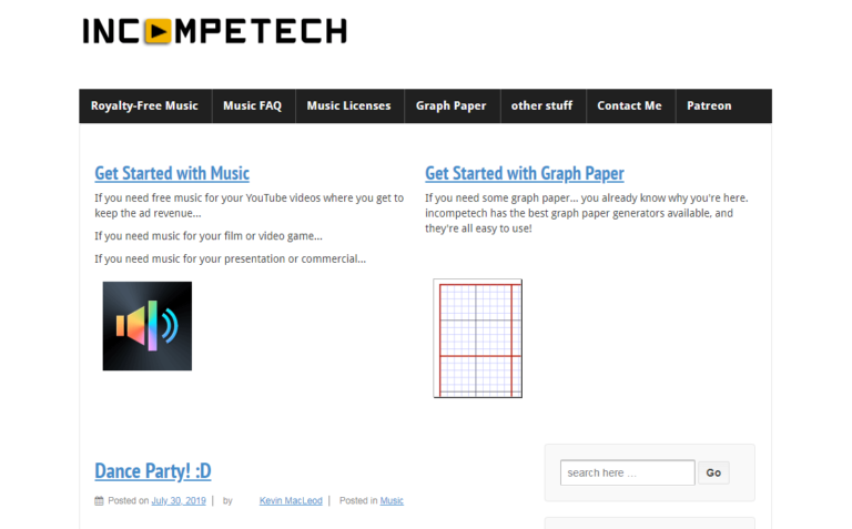 Incompetech Collections Top 27 Free Stock Music Websites (2025) - IdeaExplainers